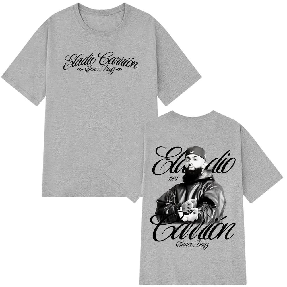 Rapper Eladio Carrión Sauce Boyz Tour 2026 Album Tshirt Men Women Vintage Tshirts Shortsleeved Hiphop Punk Streetwear 4XL
Rapper Eladio Carrión Sauce Boyz Tour 2026 Album Tshirt Men Women Vintage Tshirts Shortsleeved Hiphop Punk Streetwear 4XL