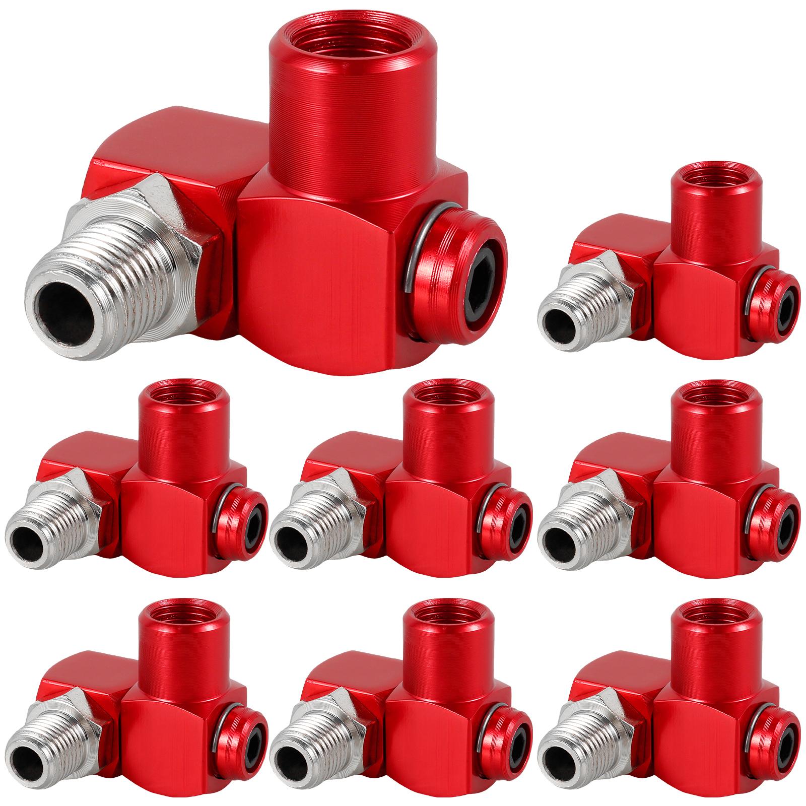 8 Pcs Air Hose Swivel Fitting 360° Rotatable 1/4 Inch NPT Connector Aluminum Oxide Pneumatic Rotary Joint 150 PSI Max for Drill
8 Pcs Air Hose Swivel Fitting 360° Rotatable 1/4 Inch NPT Connector Aluminum Oxide Pneumatic Rotary Joint 150 PSI Max for Drill