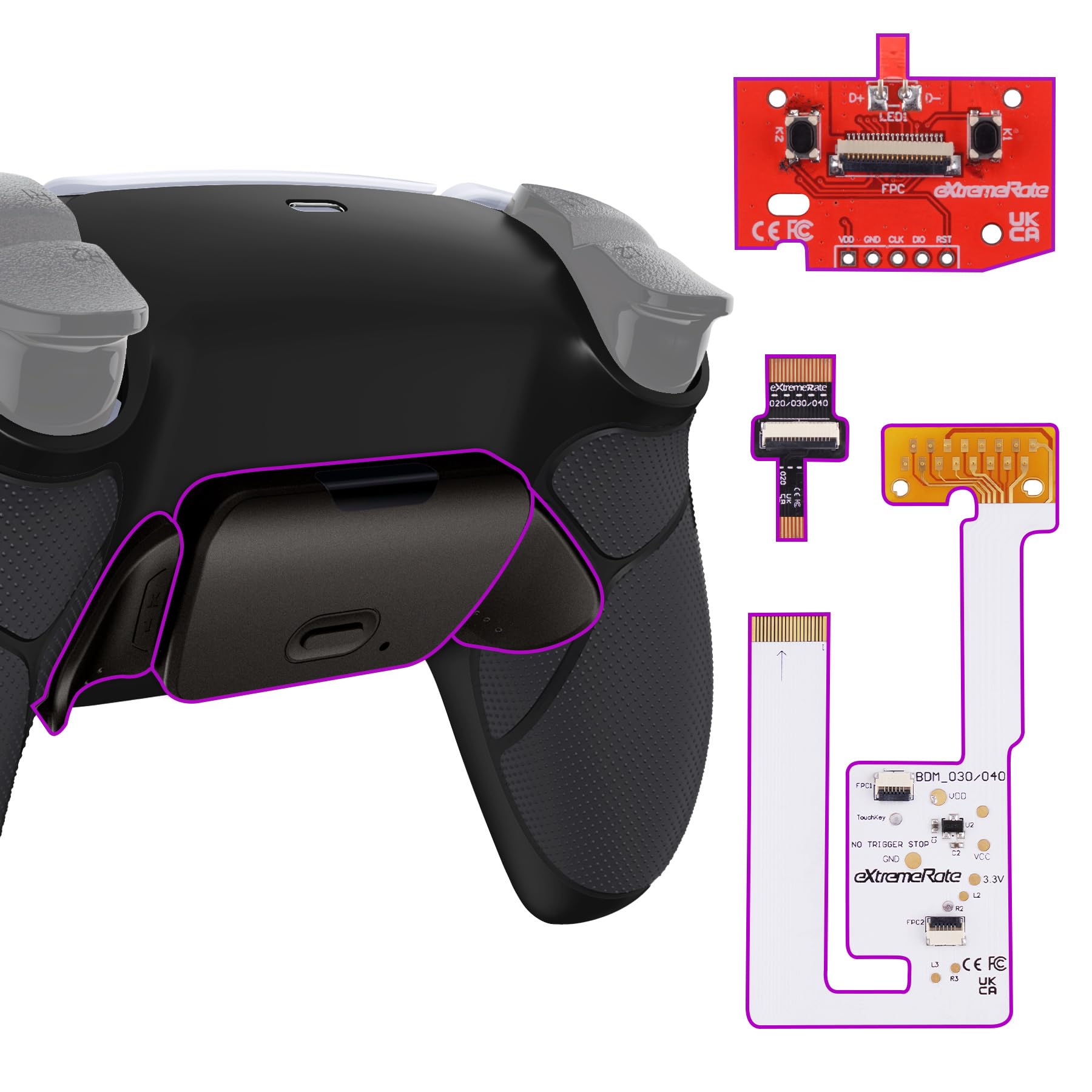 eXtremeRate Metal Version RISE V3 Remap Kit with Back Paddle Program Grip for Compatible with PS5 Controller Upgrade Board and Redesigned Back Case чорний
eXtremeRate Metal Version RISE V3 Remap Kit with Back Paddle Program Grip for Compatible with PS5 Controller Upgrade Board and Redesigned Back Case чорний