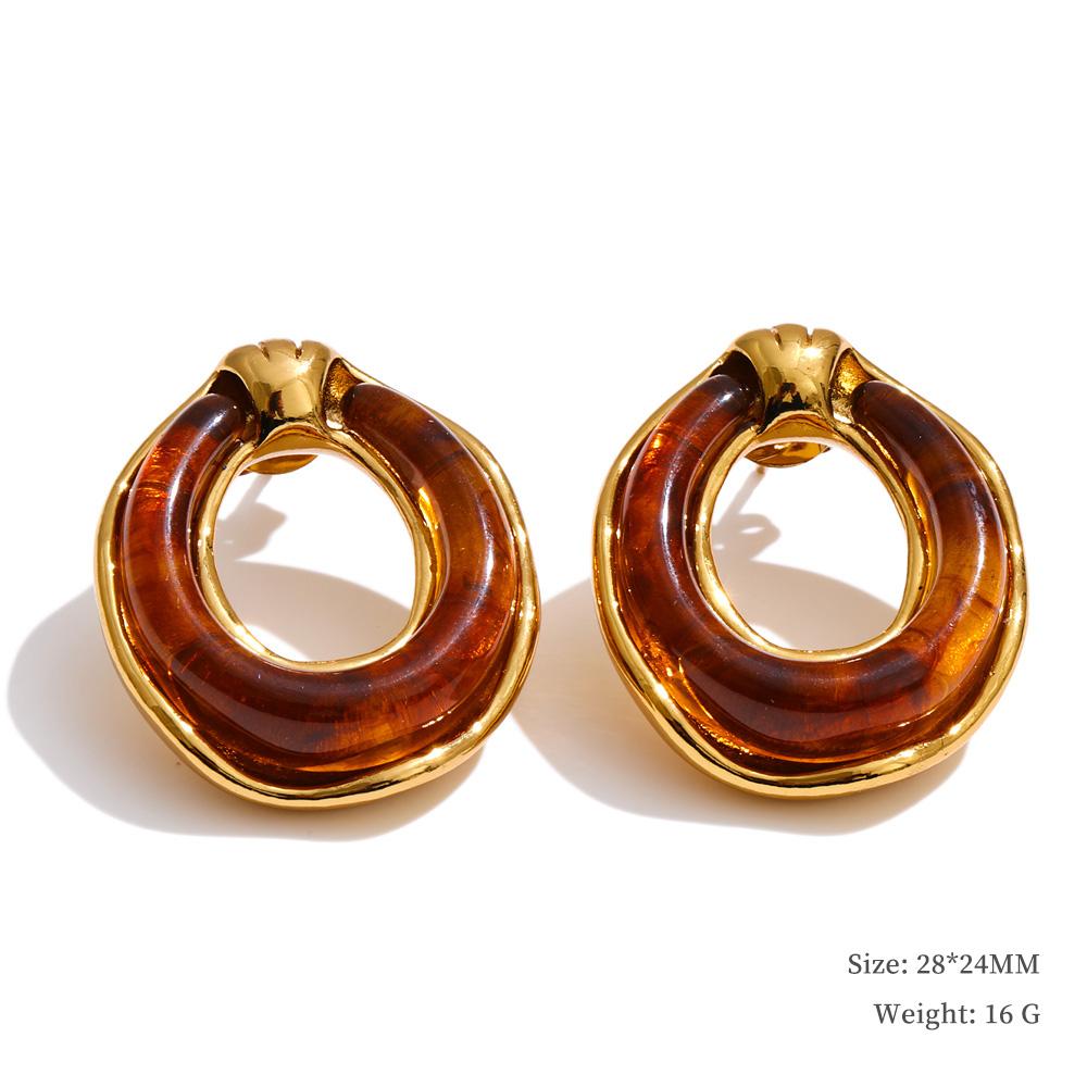 Yhpup New Arrivals Multi-Color Resin Round Square Geometric Earrings for Women Autumn Winter Style Daily Wear Fashion Jewelry
Yhpup New Arrivals Multi-Color Resin Round Square Geometric Earrings for Women Autumn Winter Style Daily Wear Fashion Jewelry