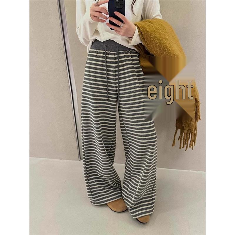 Women s Spring 2025 Color Block Striped Drawstring Casual Pants - Loose, Relaxed Fit, Straight Wide Leg L (106-115 lbs)
Women s Spring 2025 Color Block Striped Drawstring Casual Pants - Loose, Relaxed Fit, Straight Wide Leg L (106-115 lbs)