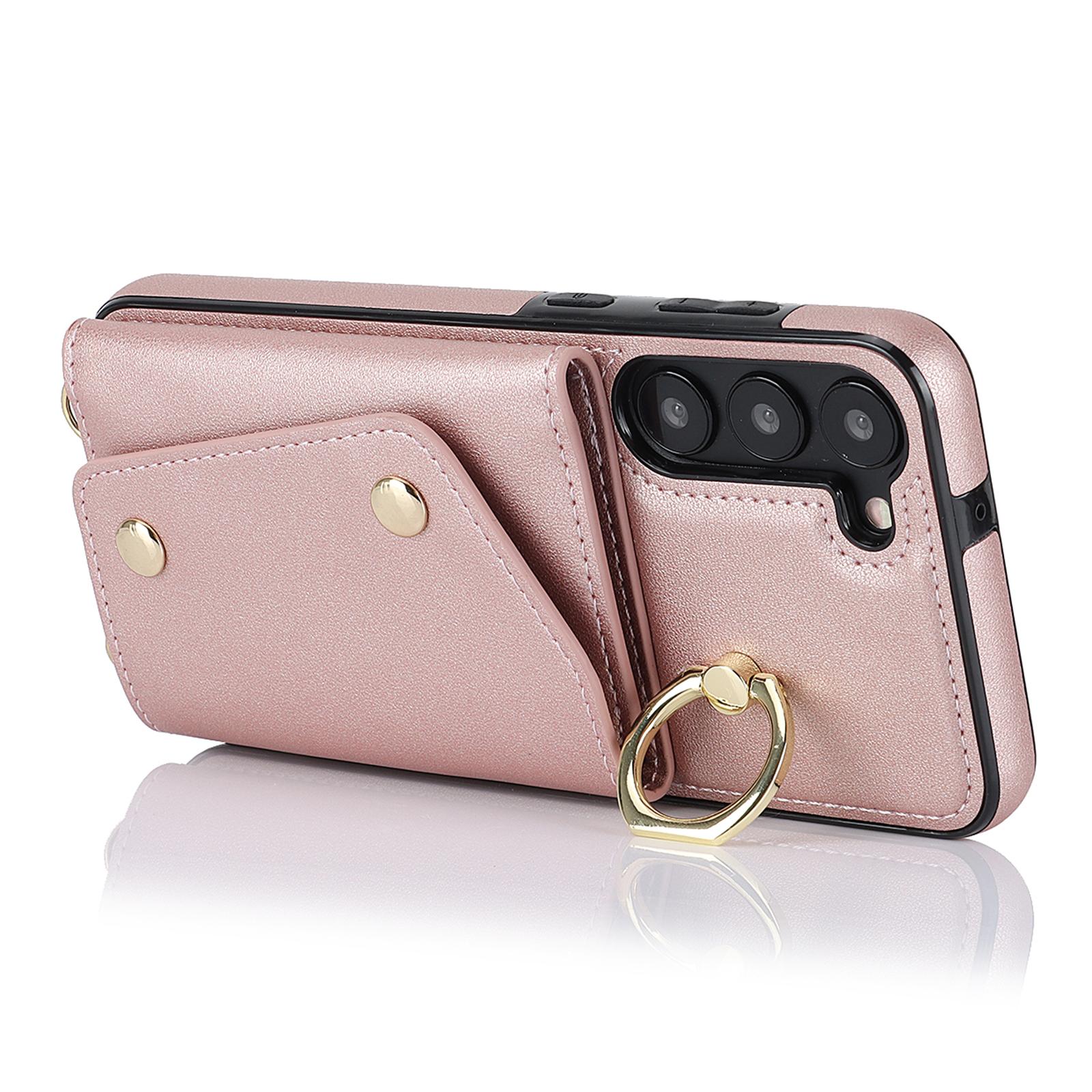 For Samsung Galaxy S24+ Case Zipper Wallet Kickstand Phone Cover with Crossbody Strap Rose Gold
For Samsung Galaxy S24+ Case Zipper Wallet Kickstand Phone Cover with Crossbody Strap Rose Gold