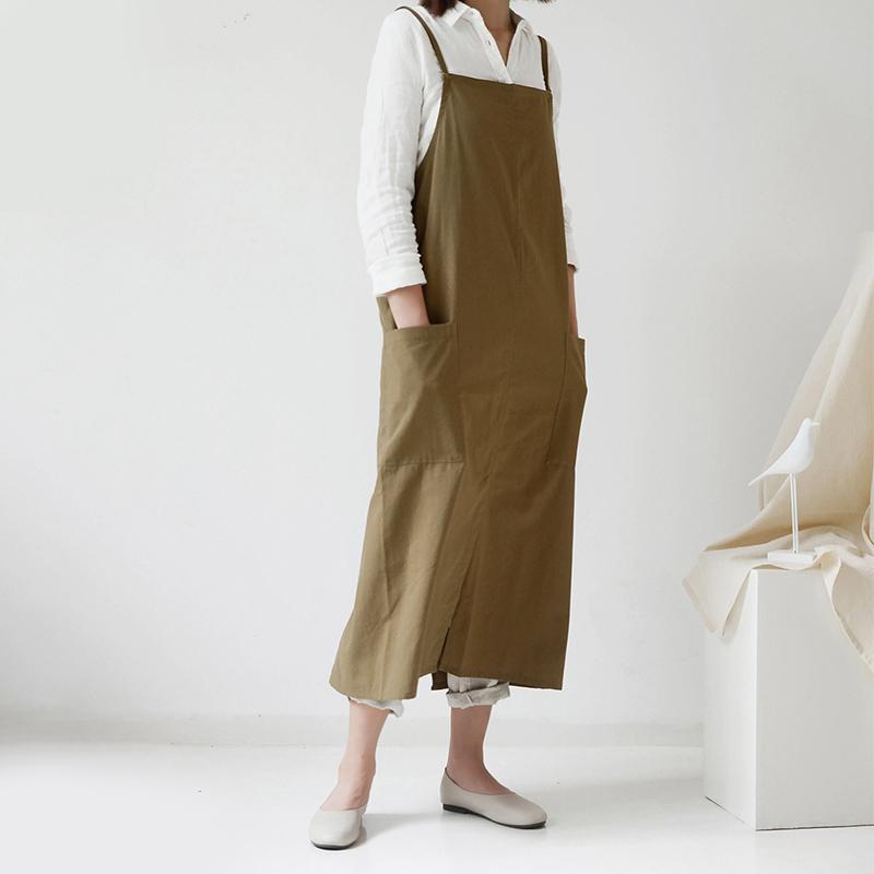 Japanese Style Cotton Linen Florist Aprons Gardening Coffee Shops Kitchen Aprons Bib Dress Pocket Baking Cleaning Chef Apron
Japanese Style Cotton Linen Florist Aprons Gardening Coffee Shops Kitchen Aprons Bib Dress Pocket Baking Cleaning Chef Apron