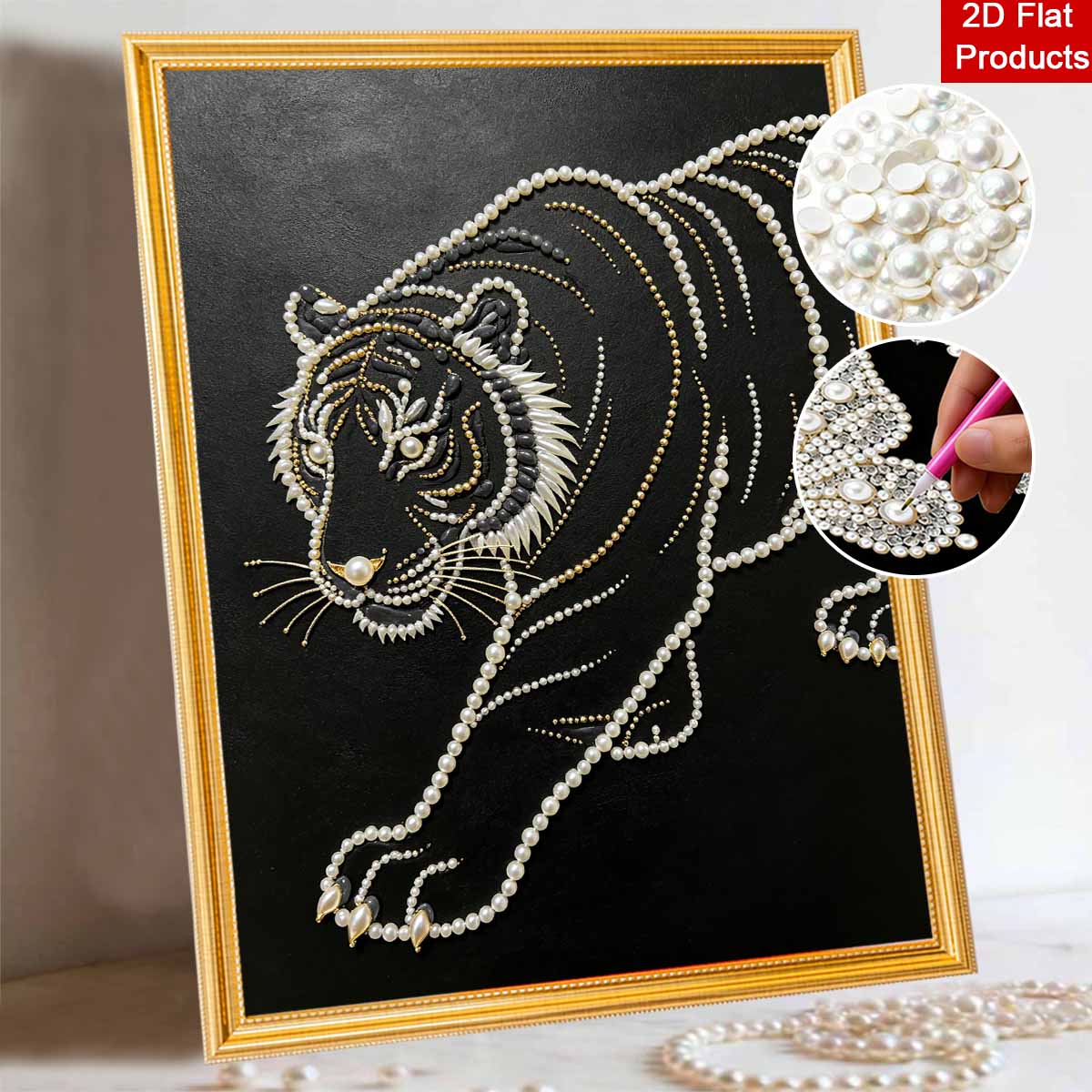 5D DIY Pearl Diamond Painting Kit Majestic Tiger Full Drill Embroidery Mosaic Art Home Wall Decor Gift 30x40cm
5D DIY Pearl Diamond Painting Kit Majestic Tiger Full Drill Embroidery Mosaic Art Home Wall Decor Gift 30x40cm