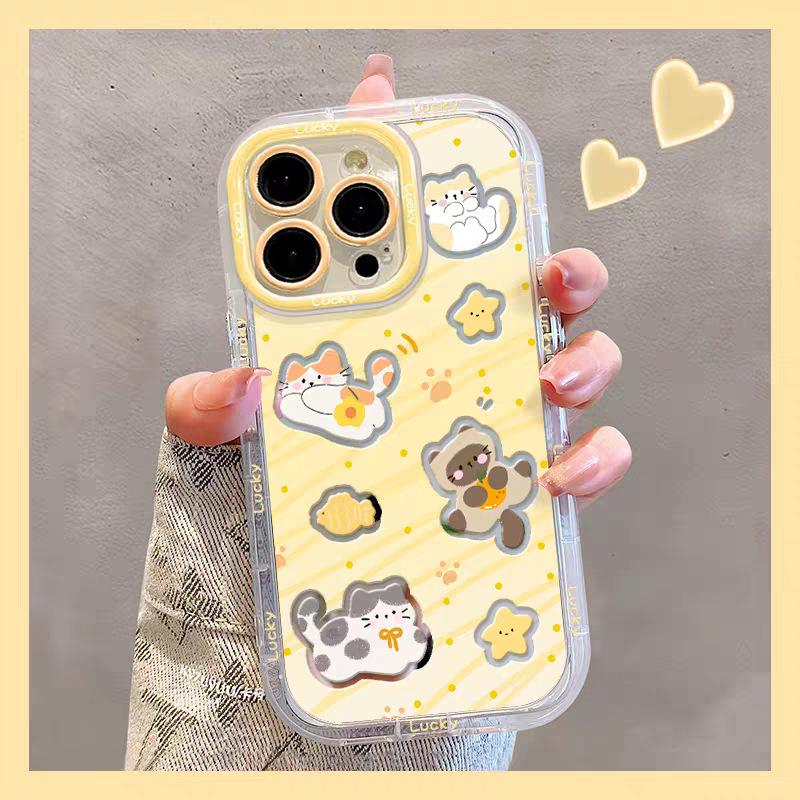 Yellow Star Cat for IPhone17promax Cream Mirror Phone Case Oil 16 Brand New 15 Cartoon 14 For Apple 6
Yellow Star Cat for IPhone17promax Cream Mirror Phone Case Oil 16 Brand New 15 Cartoon 14 For Apple 6
