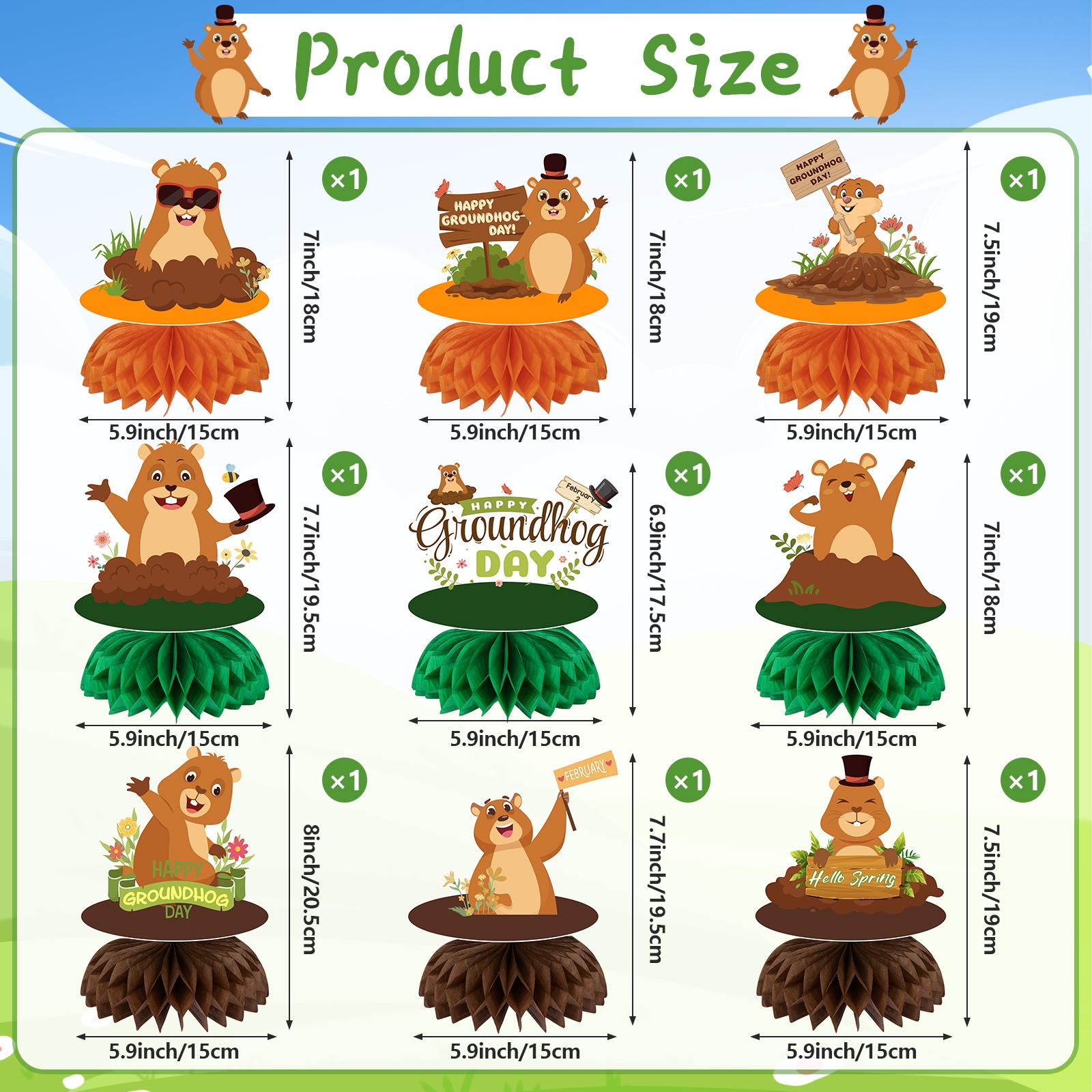 9 Pcs Groundhog Day Honeycomb Centerpieces Groundhog Day Party Decorations Spring Centerpieces Decor Supplies For Spring Holiday Multicolor
9 Pcs Groundhog Day Honeycomb Centerpieces Groundhog Day Party Decorations Spring Centerpieces Decor Supplies For Spring Holiday Multicolor