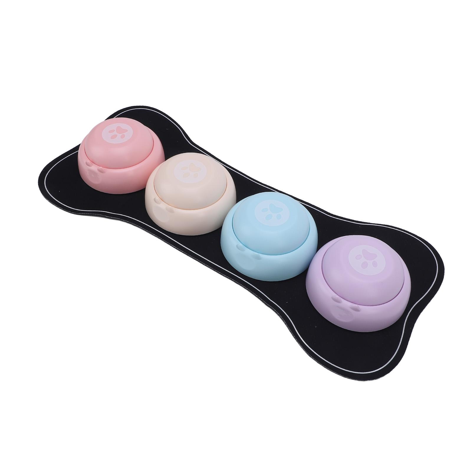 4 Pcs Dog Training Button Interactive Long Lasting Fun Plastic Pet Voice Training Toy for Cats Dogs
4 Pcs Dog Training Button Interactive Long Lasting Fun Plastic Pet Voice Training Toy for Cats Dogs