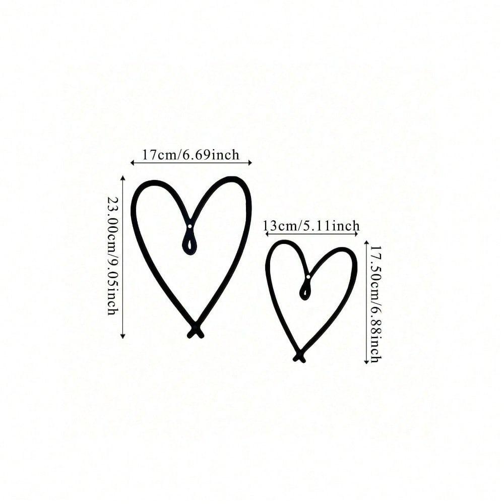 Modern Metal Heart Wall Art 2pc Minimalist Line Decor Valentine Gift for Bedroom Living Room Gallery Wall Home Decor TY7172 різнокольоровий
Modern Metal Heart Wall Art 2pc Minimalist Line Decor Valentine Gift for Bedroom Living Room Gallery Wall Home Decor TY7172 різнокольоровий