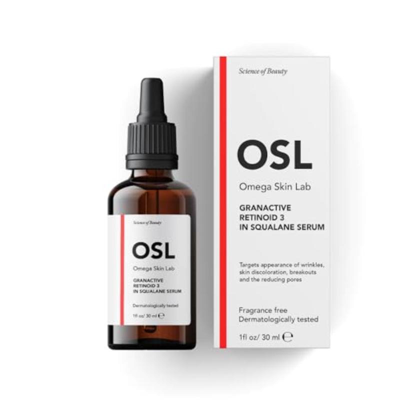 OSL Granactive Сыворотка с ретиноидом 3 в сквалене, 30 мл — дружественная антивозрастная сыворотка с ретинолом для лица и сыворотка с гиалуроновой кислотой — насыщенная 3% сывороткой с ретиноидом
OSL Granactive Сыворотка с ретиноидом 3 в сквалене, 30 мл — дружественная антивозрастная сыворотка с ретинолом для лица и сыворотка с гиалуроновой кислотой — насыщенная 3% сывороткой с ретиноидом
