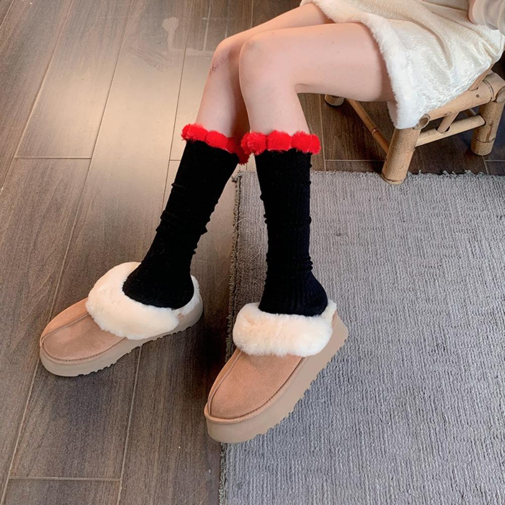 Thick Warm Mid Tube Socks Plush Ball Knit Socks Women Fashion Cotton Mid-Calf Socks Teenagers хаки
Thick Warm Mid Tube Socks Plush Ball Knit Socks Women Fashion Cotton Mid-Calf Socks Teenagers хаки