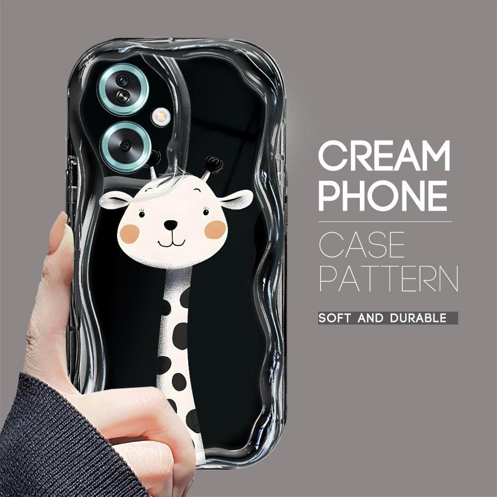 Милий мультяшний візерунок, кремовий текстурний корпус, м’який силіконовий чохол з хвилястим краєм для OPPO Reno Realme OPPO A9 2020 чорний
Милий мультяшний візерунок, кремовий текстурний корпус, м’який силіконовий чохол з хвилястим краєм для OPPO Reno Realme OPPO A9 2020 чорний