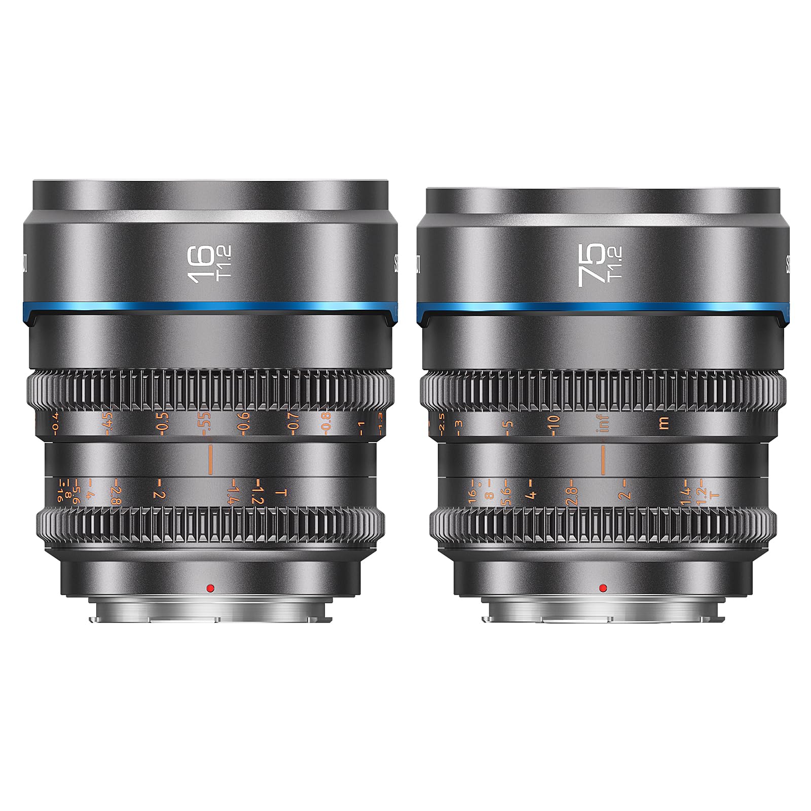 SIRUI Night Walker S35 Cine Lens Set 75mm Large Diameter Manual Focus Lens E Metal T1.2 16mm, (MS-2SEG, Mount, Gray)
SIRUI Night Walker S35 Cine Lens Set 75mm Large Diameter Manual Focus Lens E Metal T1.2 16mm, (MS-2SEG, Mount, Gray)
