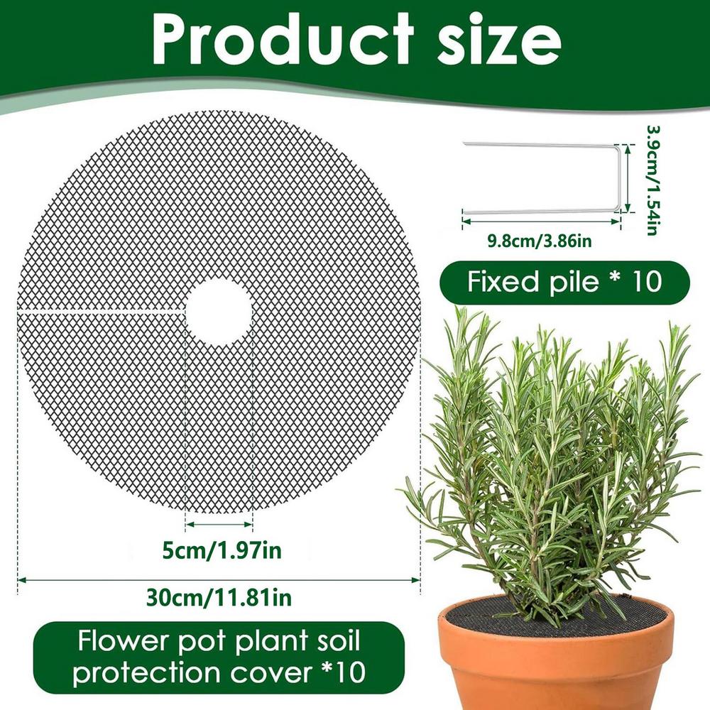 Flower Pot Covers 10 Pieces Cuttable Planter Guard With 10 Stakes Round Plant Pot Grid For Indoor Gardening Moss Kitten Dog
Flower Pot Covers 10 Pieces Cuttable Planter Guard With 10 Stakes Round Plant Pot Grid For Indoor Gardening Moss Kitten Dog
