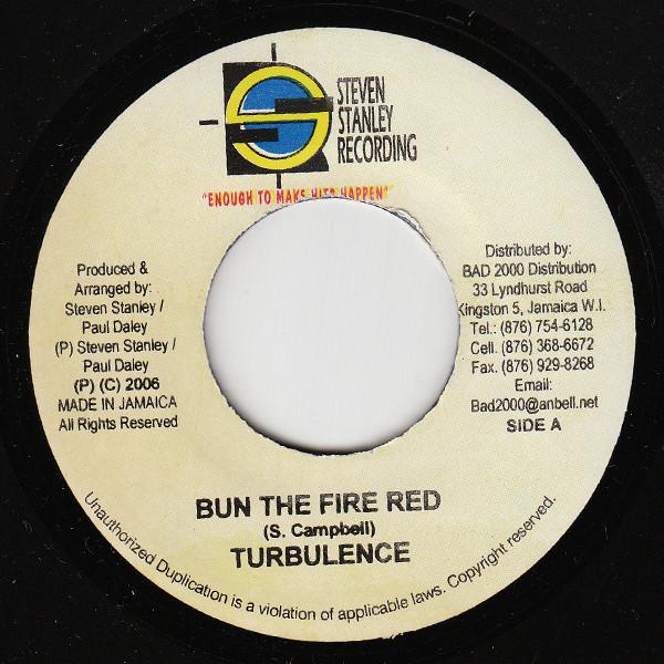 7inch Record TURBULENCE - Bun The Fire Red NONE Steven Stanley 2006 Jamaica Reggae, Ska & Dub Used
7inch Record TURBULENCE - Bun The Fire Red NONE Steven Stanley 2006 Jamaica Reggae, Ska & Dub Used