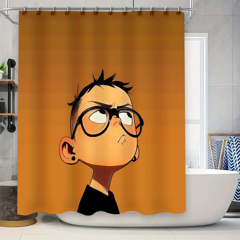 Stylish Cartoon Character Shower Curtain For Modern Bathroom Decor - Unique Design Durable Material Easy To Install Easy-Clean W60H190(CM)-1 Pcs
Stylish Cartoon Character Shower Curtain For Modern Bathroom Decor - Unique Design Durable Material Easy To Install Easy-Clean W60H190(CM)-1 Pcs