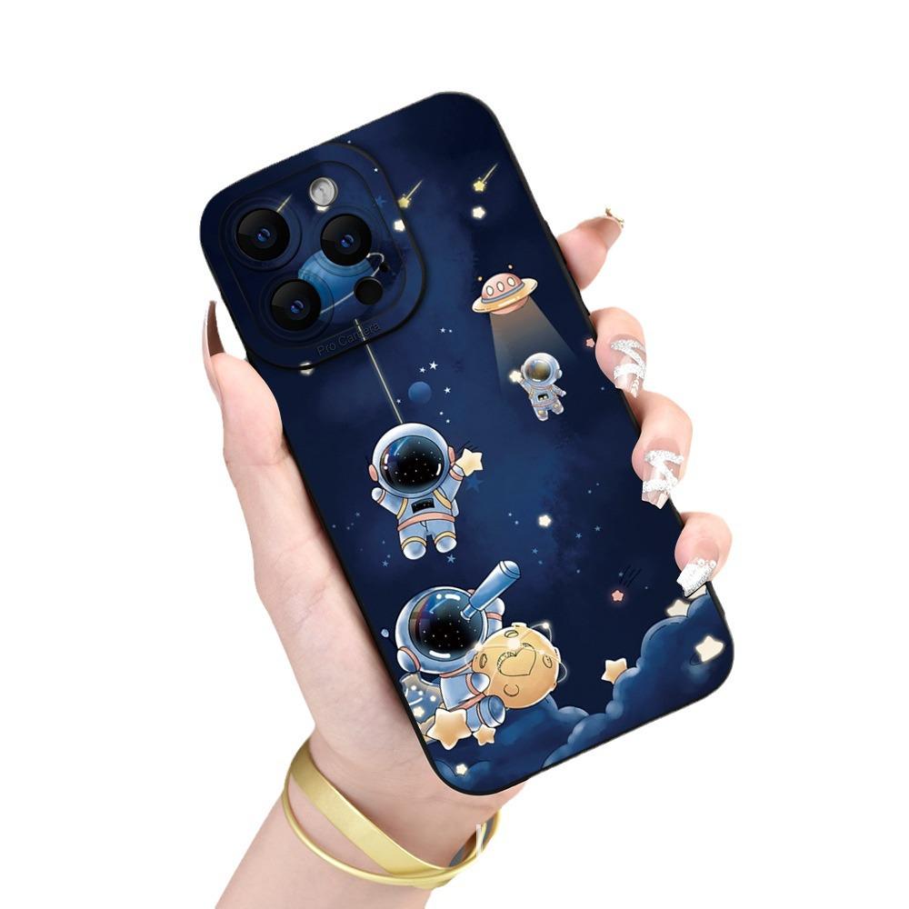 Защитный чехол для Apple iPhone 15 с полным объективом и рисунком астронавта от падения iPhone 14 Pro чёрный
Защитный чехол для Apple iPhone 15 с полным объективом и рисунком астронавта от падения iPhone 14 Pro чёрный