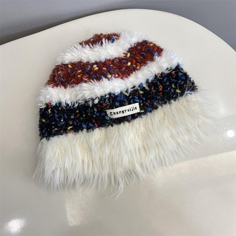 Hat winter new personalized color striped knitted pullover hat ladies college wind warm wool hat tide M(56-58cm) белый
Hat winter new personalized color striped knitted pullover hat ladies college wind warm wool hat tide M(56-58cm) белый