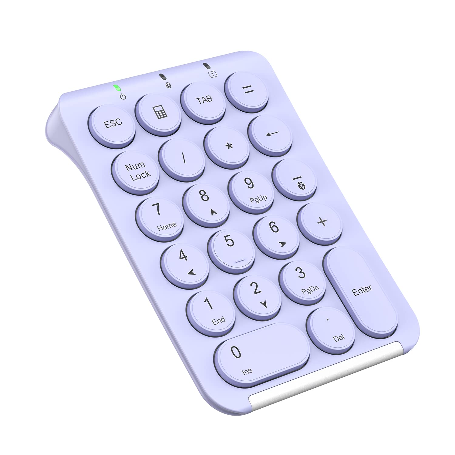 iClever Numeric Keypad with Bluetooth Tab Key Durable Thin Pantograph for Laptop Desktop PC Notebook Compatible with Many Models IC-KP08 (Purple)
iClever Numeric Keypad with Bluetooth Tab Key Durable Thin Pantograph for Laptop Desktop PC Notebook Compatible with Many Models IC-KP08 (Purple)