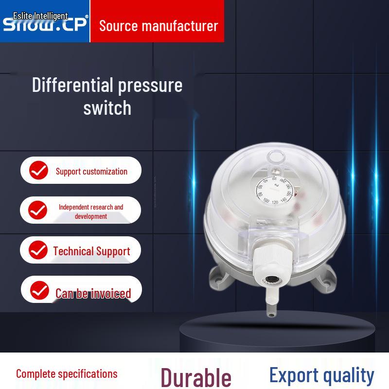 Micro Air Differential Pressure Switch: Filter & Airflow Monitoring Solution 50Pa-500Pa
Micro Air Differential Pressure Switch: Filter & Airflow Monitoring Solution 50Pa-500Pa