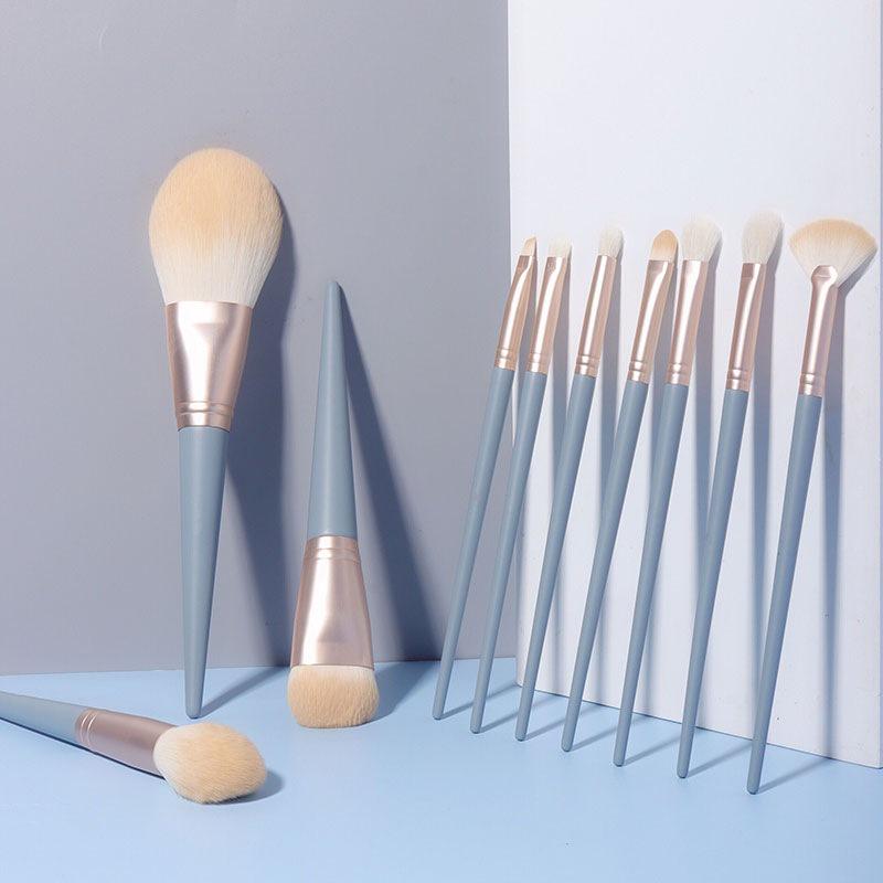Lanqiao 10-Piece Makeup Brush Set: Powder, Eyeshadow, Concealer, Blush, Highlight Brushes.
Lanqiao 10-Piece Makeup Brush Set: Powder, Eyeshadow, Concealer, Blush, Highlight Brushes.