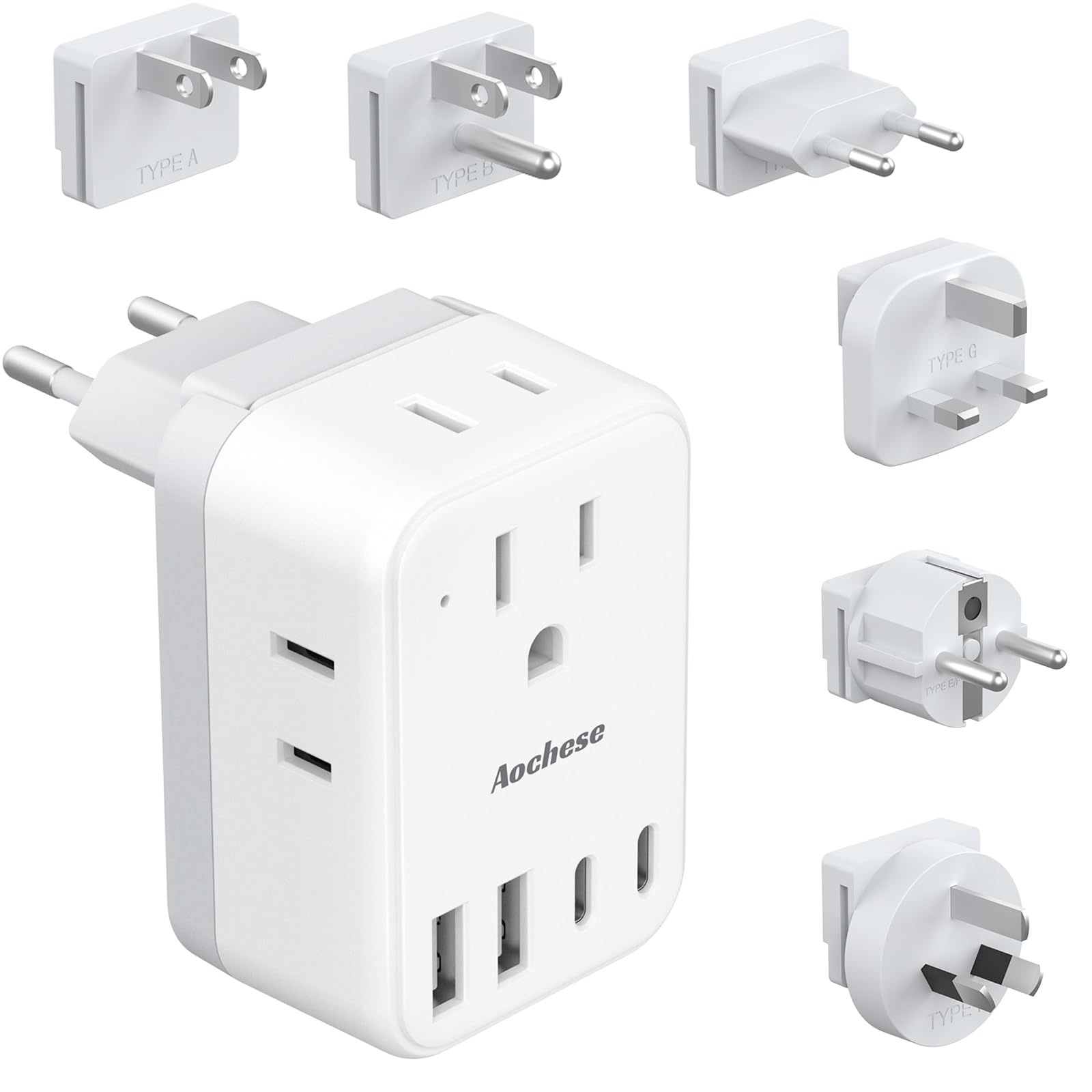 Conversion Compatible with the Overseas Aochese Travel 2 and 2 Ports with Overseas Power Power Converter Compatible with Plug, World, Outlet,
Conversion Compatible with the Overseas Aochese Travel 2 and 2 Ports with Overseas Power Power Converter Compatible with Plug, World, Outlet,