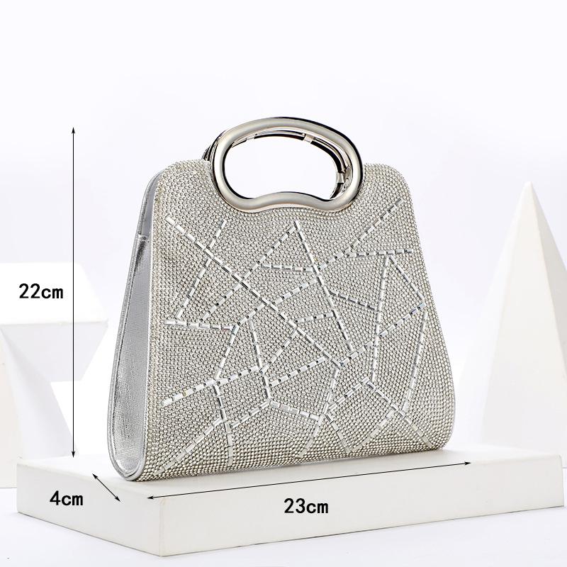2025 new evening bag, striped rhinestone glitter PU leather portable women s dress bag
2025 new evening bag, striped rhinestone glitter PU leather portable women s dress bag