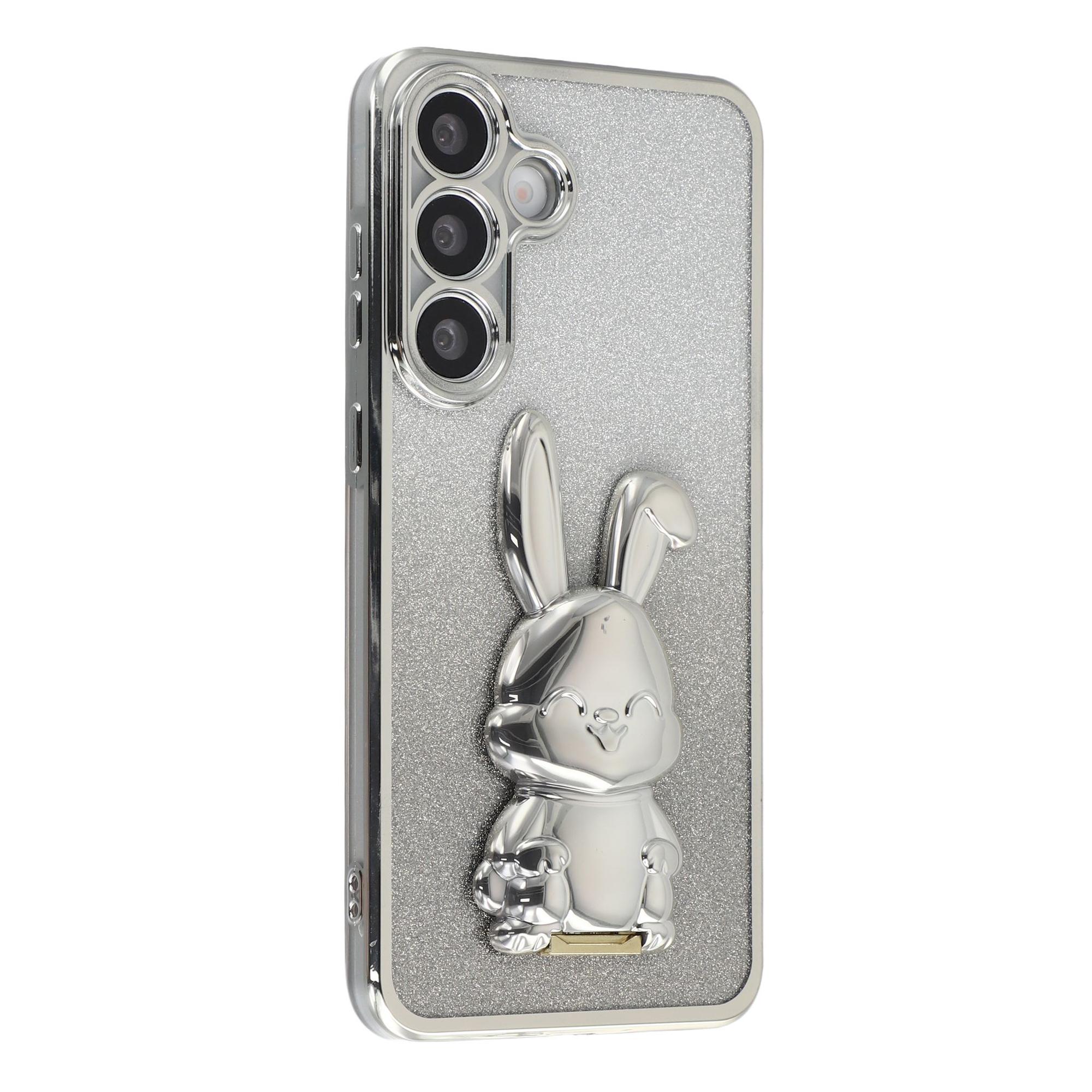 For Samsung Galaxy S24 FE Case Electroplating Glitter Rabbit PC + TPU Phone Cover with Kickstand
For Samsung Galaxy S24 FE Case Electroplating Glitter Rabbit PC + TPU Phone Cover with Kickstand