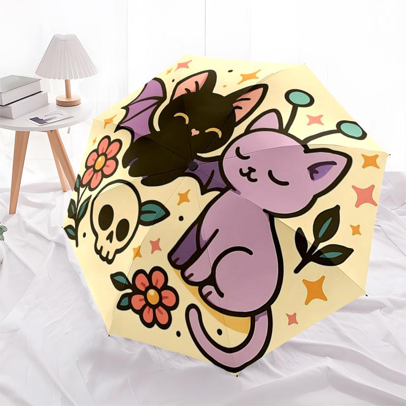 1pc Bat and Cat Cute Cartoon Design Automatic Umbrella , Portable Compact Umbrella for Men & Women, Valentine s Day Mother s Day Gift.P012
1pc Bat and Cat Cute Cartoon Design Automatic Umbrella , Portable Compact Umbrella for Men & Women, Valentine s Day Mother s Day Gift.P012