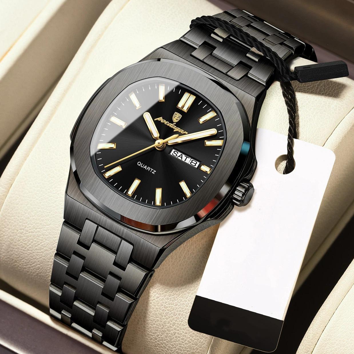 POEDAGAR Square Fashion Watch For Woman Luminous Waterproof Date Week Ladies Watch Stainless Steel Quartz Casual Women s Watches чорний
POEDAGAR Square Fashion Watch For Woman Luminous Waterproof Date Week Ladies Watch Stainless Steel Quartz Casual Women s Watches чорний
