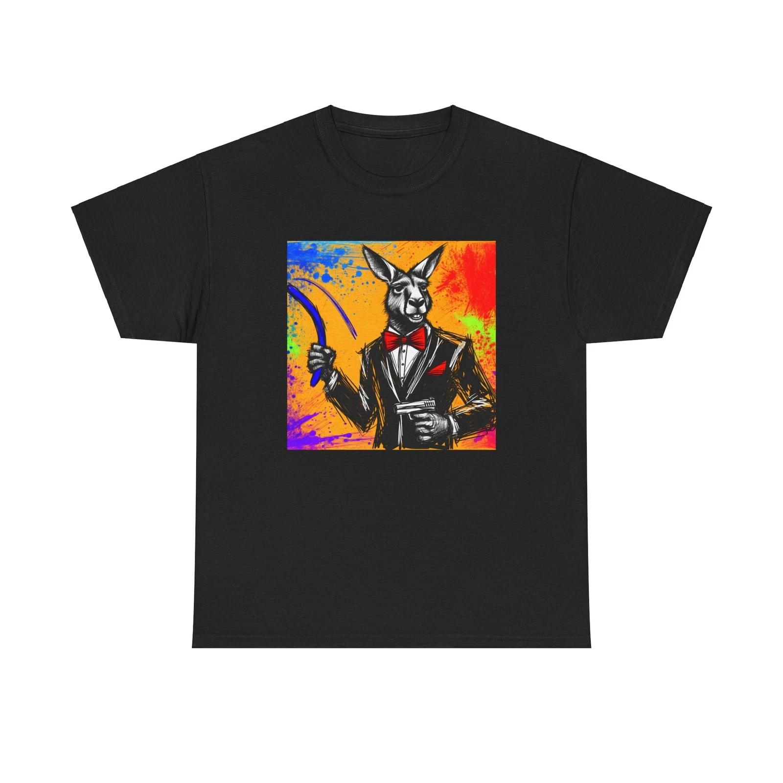 Unisex Adult T Shirt Kangaroo Suit Boomerang Pistol Down Under Comic Art Graphic S
Unisex Adult T Shirt Kangaroo Suit Boomerang Pistol Down Under Comic Art Graphic S