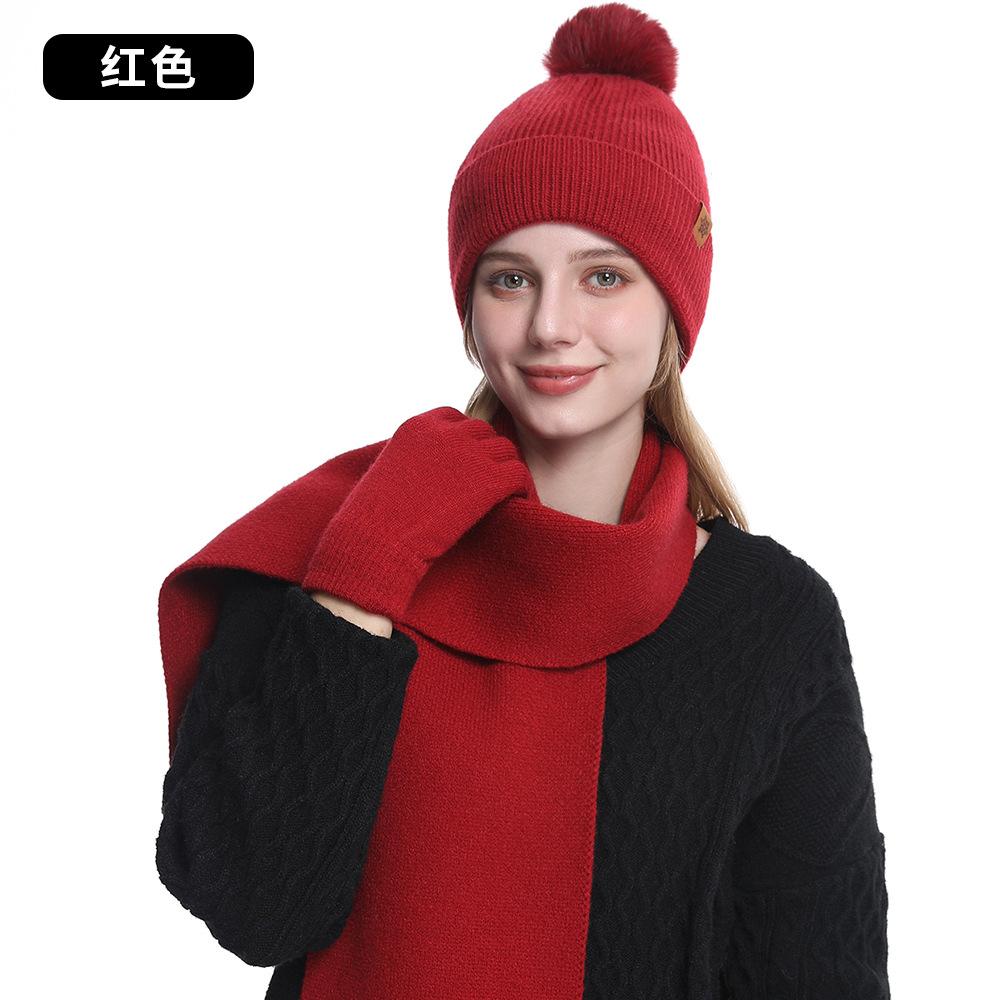 Knitted hat, women s winter double-layer velvet warm thickened ear protectors wool knitted hat scarf gloves three-piece set
Knitted hat, women s winter double-layer velvet warm thickened ear protectors wool knitted hat scarf gloves three-piece set