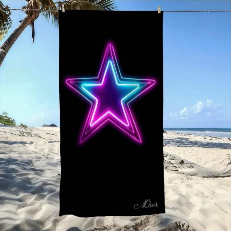 Neon Star Beach Towel Suitable for & - Quick-Dry Thick Soft Swimming Pool Towel with Neon Star Pattern, Lightweight for Travel W30*H60(CM)
Neon Star Beach Towel Suitable for & - Quick-Dry Thick Soft Swimming Pool Towel with Neon Star Pattern, Lightweight for Travel W30*H60(CM)