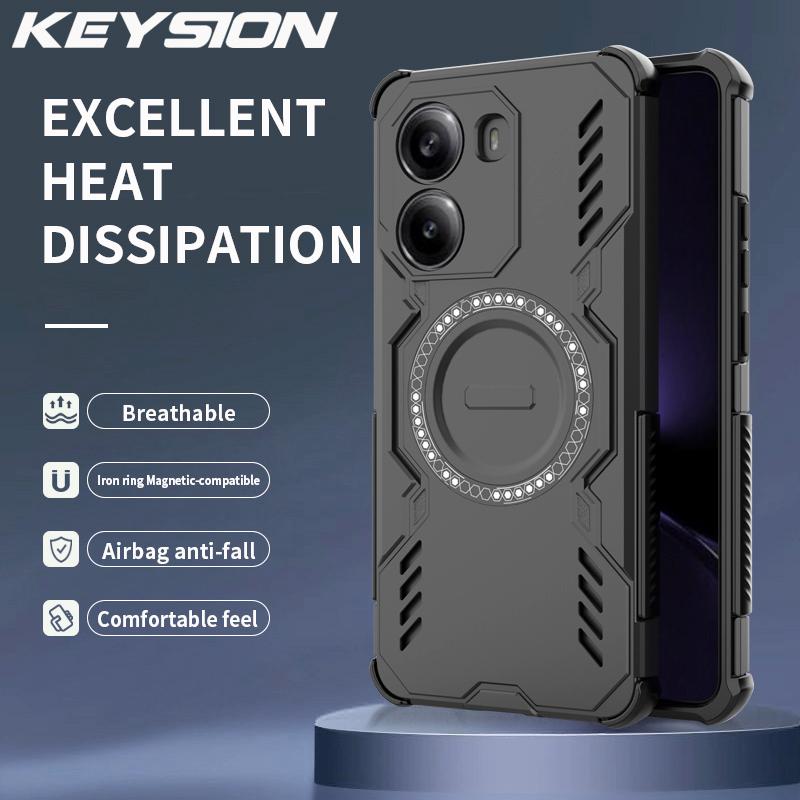 KEYSION Hollow Heat Dissipation Case for Xiaomi POCO X7 Pro Silicone+PC Magnetic Cooling Shockproof Phone Cover for Redmi Turbo4 for POCO X7 Pro чорний
KEYSION Hollow Heat Dissipation Case for Xiaomi POCO X7 Pro Silicone+PC Magnetic Cooling Shockproof Phone Cover for Redmi Turbo4 for POCO X7 Pro чорний