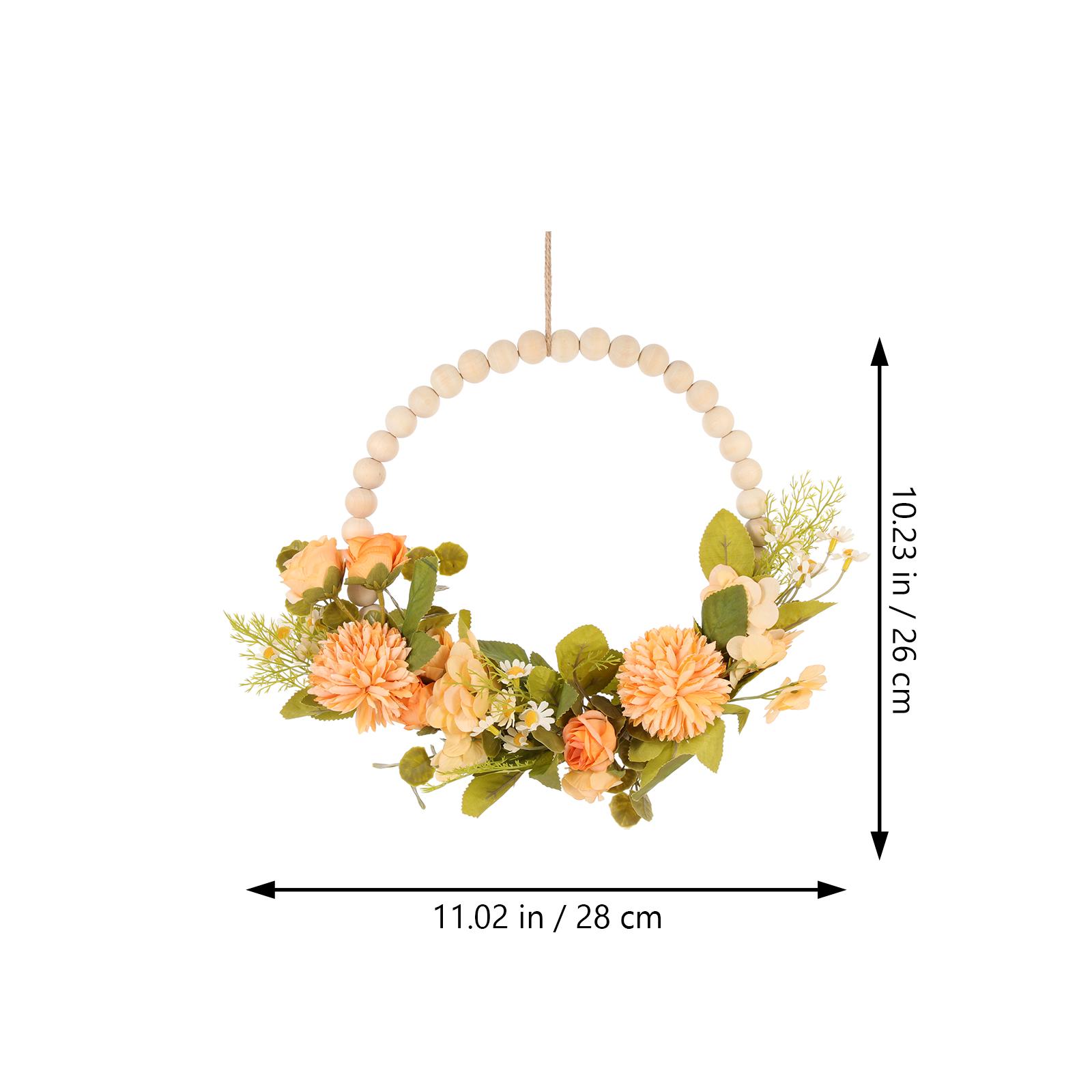 Simulation Flower Wreath Green Leaf Garland for Wedding Festival Indoor Outdoor Decoration Farmhouse Rustic Wooden Bead
Simulation Flower Wreath Green Leaf Garland for Wedding Festival Indoor Outdoor Decoration Farmhouse Rustic Wooden Bead