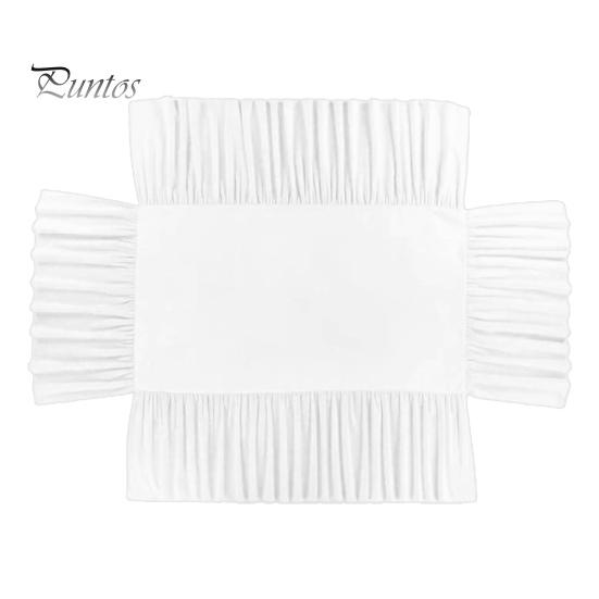 Пылезащитный чехол для кровати, простая установка, юбка для детской кроватки, мягкая эластичная юбка для постельного белья для детской кроватки для спальни белый