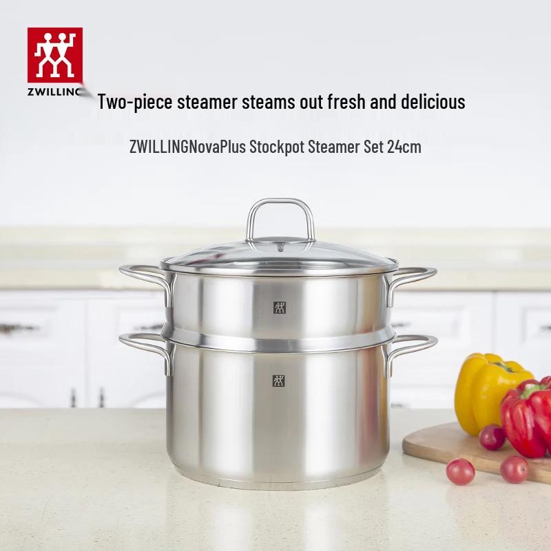 ZWILLING 24cm Stainless Steel 2-Piece Steamer Pot Set
ZWILLING 24cm Stainless Steel 2-Piece Steamer Pot Set