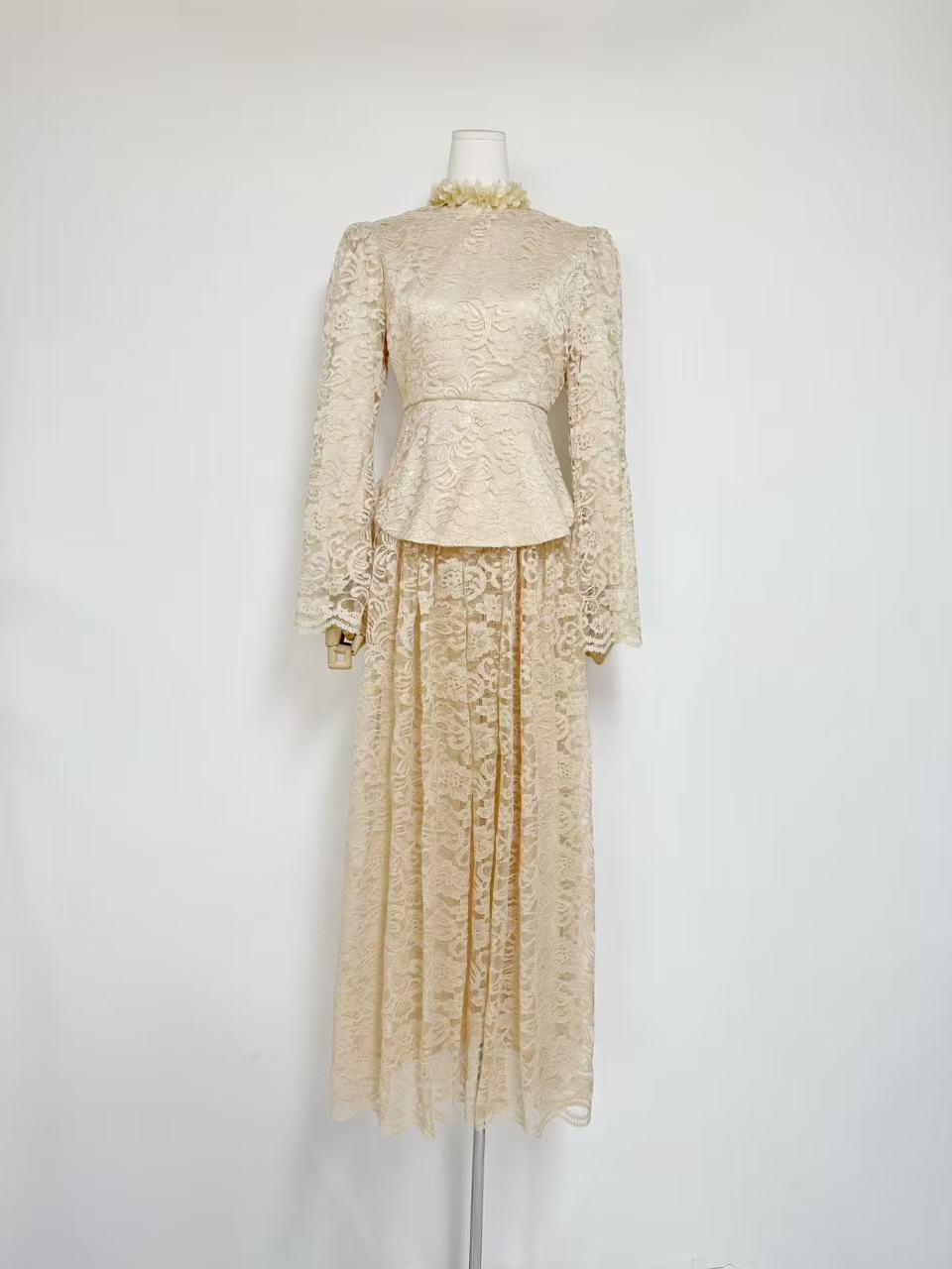 Elegant Lace Top & Waist-Cinching Long Skirt Set: Spring 2026 Collection Small абрикосовый
Elegant Lace Top & Waist-Cinching Long Skirt Set: Spring 2026 Collection Small абрикосовый
