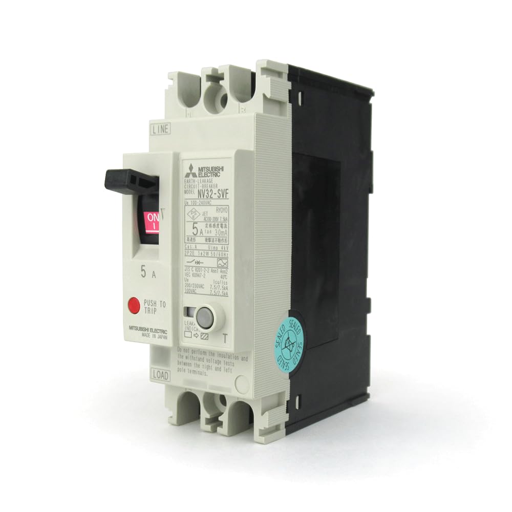 Mitsubishi Electric 2P 5A 30MA 2 poles leakage speed NN NV32-SVF (earth breaker) (sensing current 30mA) (high type)
Mitsubishi Electric 2P 5A 30MA 2 poles leakage speed NN NV32-SVF (earth breaker) (sensing current 30mA) (high type)