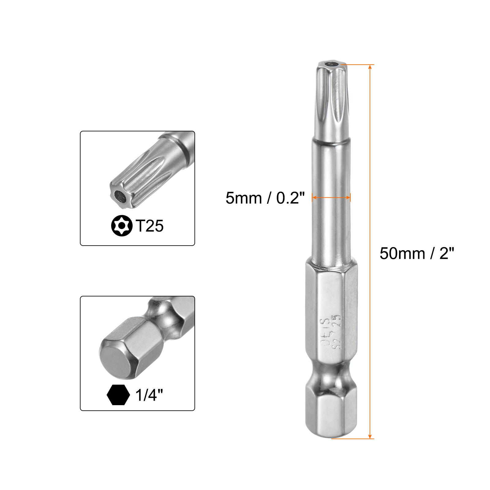 1/2pcs Security Torx Bit 1/4 Hex Shank 2 Long T6-T40 Magnetic Tamper Resistant Star Bits Screwdriver Torx Head with Hole 1pcs
1/2pcs Security Torx Bit 1/4 Hex Shank 2 Long T6-T40 Magnetic Tamper Resistant Star Bits Screwdriver Torx Head with Hole 1pcs