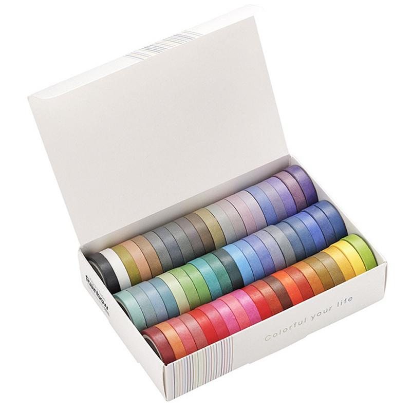 60 Rolls Rainbow Colored Washi Tape Set 8mm skinny Masking Tapes For Scrapbooking Journaling Planner Notebook Decoration
60 Rolls Rainbow Colored Washi Tape Set 8mm skinny Masking Tapes For Scrapbooking Journaling Planner Notebook Decoration