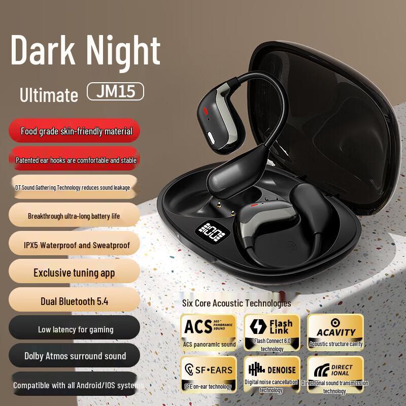 Newman JM15 Open-Ear Hook Wireless Bluetooth Headphones
Newman JM15 Open-Ear Hook Wireless Bluetooth Headphones