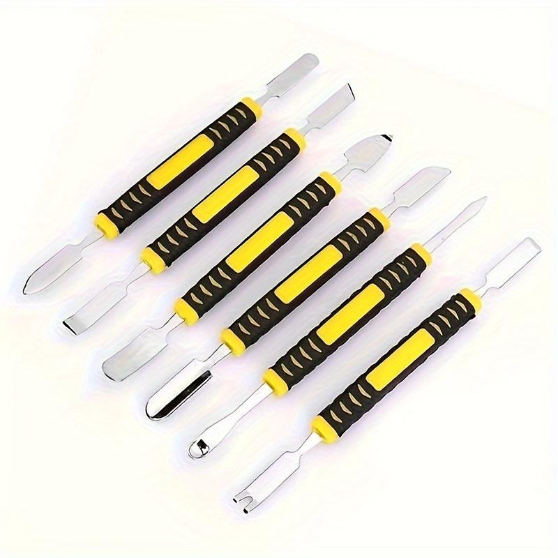 Инструмент для разборки, инструмент для завивки при загрузке, разборка мобильного телефона, компьютера, ноутбука, металлический набор монтировок из 6 предметов жёлтый
Инструмент для разборки, инструмент для завивки при загрузке, разборка мобильного телефона, компьютера, ноутбука, металлический набор монтировок из 6 предметов жёлтый