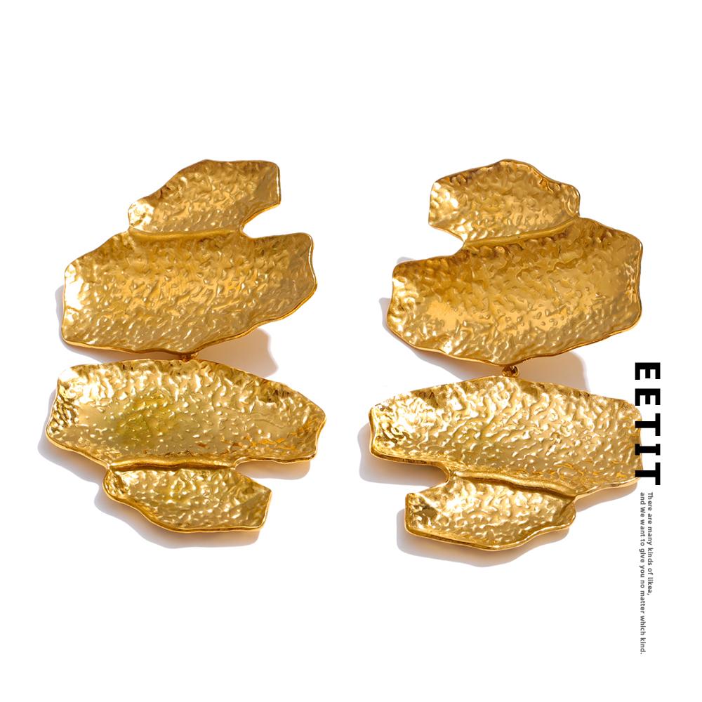 Eetit Statement Stainless Steel Hammer Metal Geometric Drop Big Earrings 18K Gold PVD Plated Attractive Daily Jewelry 2025
Eetit Statement Stainless Steel Hammer Metal Geometric Drop Big Earrings 18K Gold PVD Plated Attractive Daily Jewelry 2025