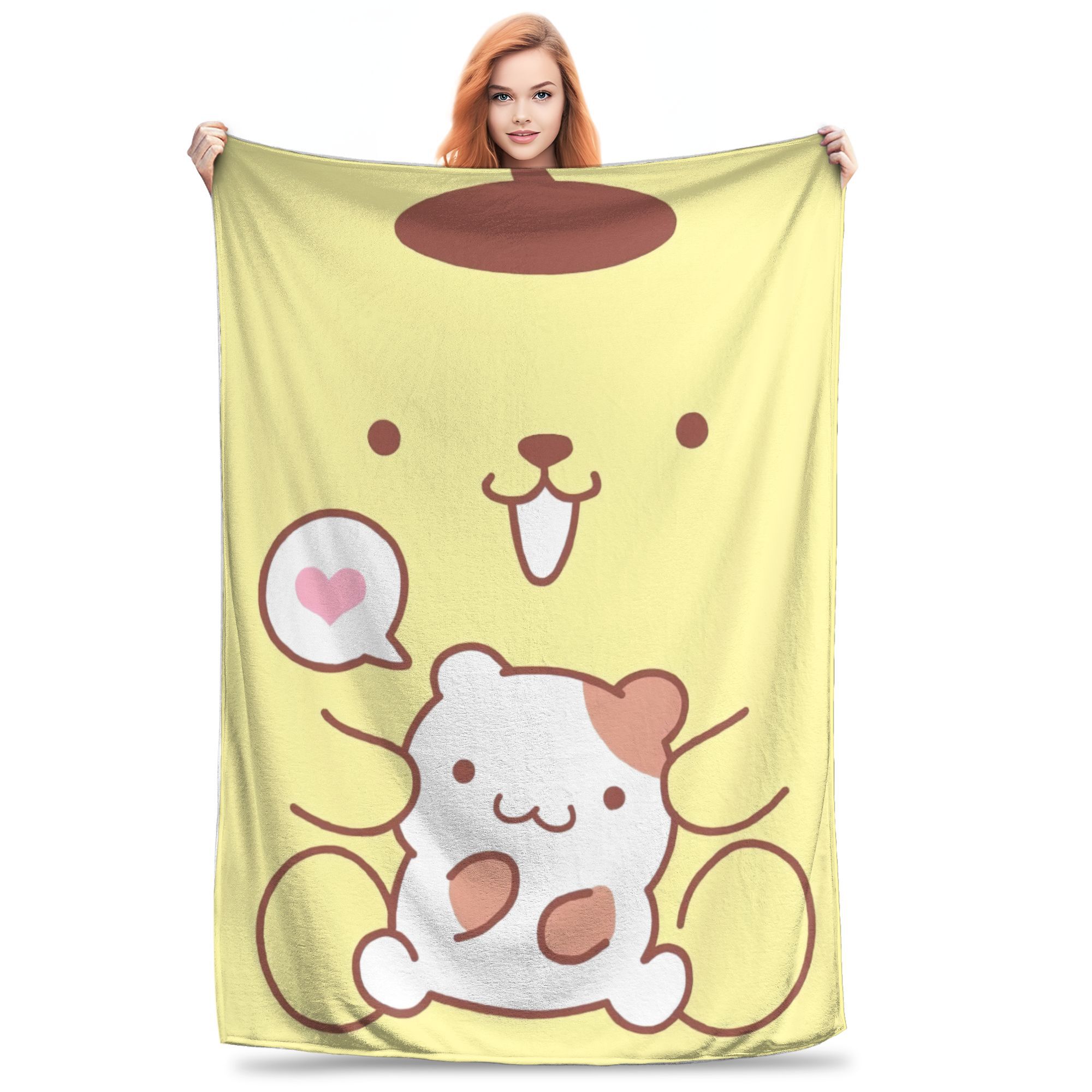 Одеяло-маффин Pompompurin разных размеров, мягкое и легкое, пледы для дивана, кушетки и кровати 75x90cm
Одеяло-маффин Pompompurin разных размеров, мягкое и легкое, пледы для дивана, кушетки и кровати 75x90cm