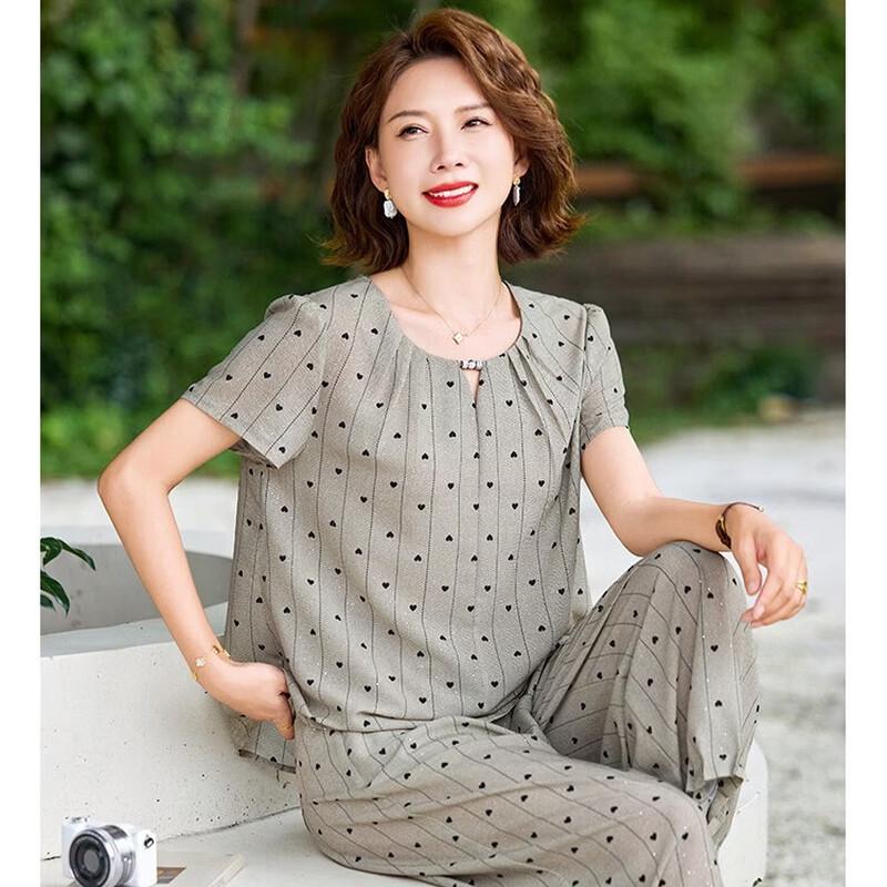 Women s Summer Short-Sleeve T-shirt & Blouse Two-Piece Set 4XL
Women s Summer Short-Sleeve T-shirt & Blouse Two-Piece Set 4XL