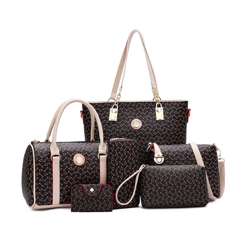Новинка 2022 года, женская сумка из шести предметов с принтом, модная сумка на одно плечо, диагональная сумка с костяным узором, комплект для матери и ребенка, сумка
Новинка 2022 года, женская сумка из шести предметов с принтом, модная сумка на одно плечо, диагональная сумка с костяным узором, комплект для матери и ребенка, сумка