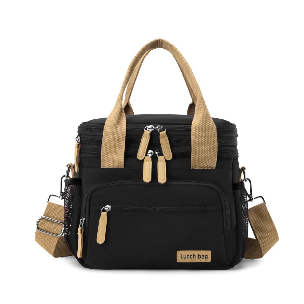 Large Capacity Double Layer Zipper Lunch Bag Leakproof Reusable Cooler Tote Bag Waterproof Oxford Strap Suitable For Outdoor Camping Picnic Travel чорний
Large Capacity Double Layer Zipper Lunch Bag Leakproof Reusable Cooler Tote Bag Waterproof Oxford Strap Suitable For Outdoor Camping Picnic Travel чорний