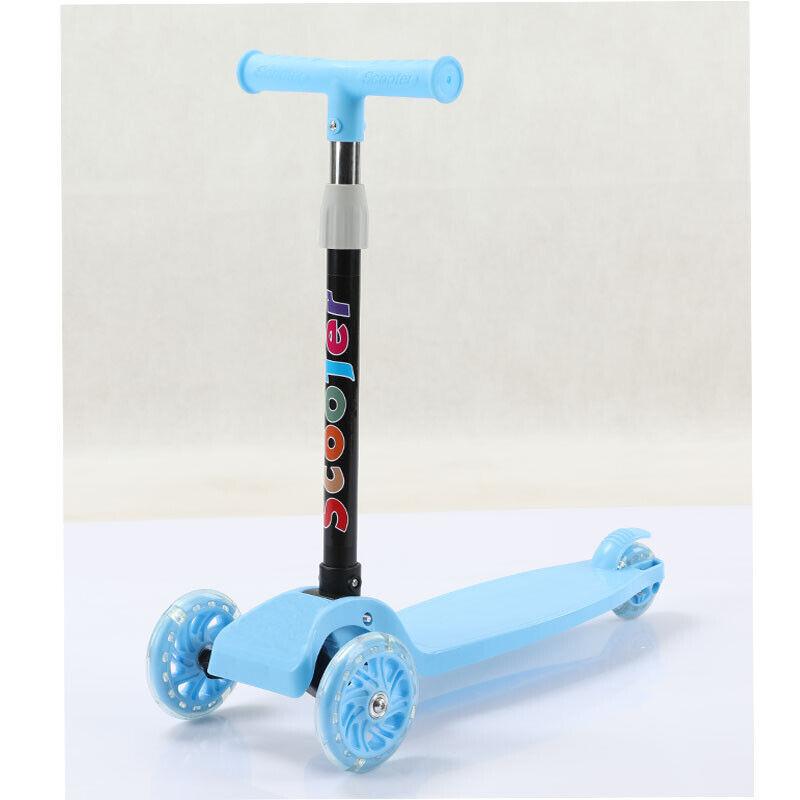 Самокат дитячий триколісний світлодіодний миготливий нахил поворот хлопчики дівчатка складаний самокат синій
Самокат дитячий триколісний світлодіодний миготливий нахил поворот хлопчики дівчатка складаний самокат синій