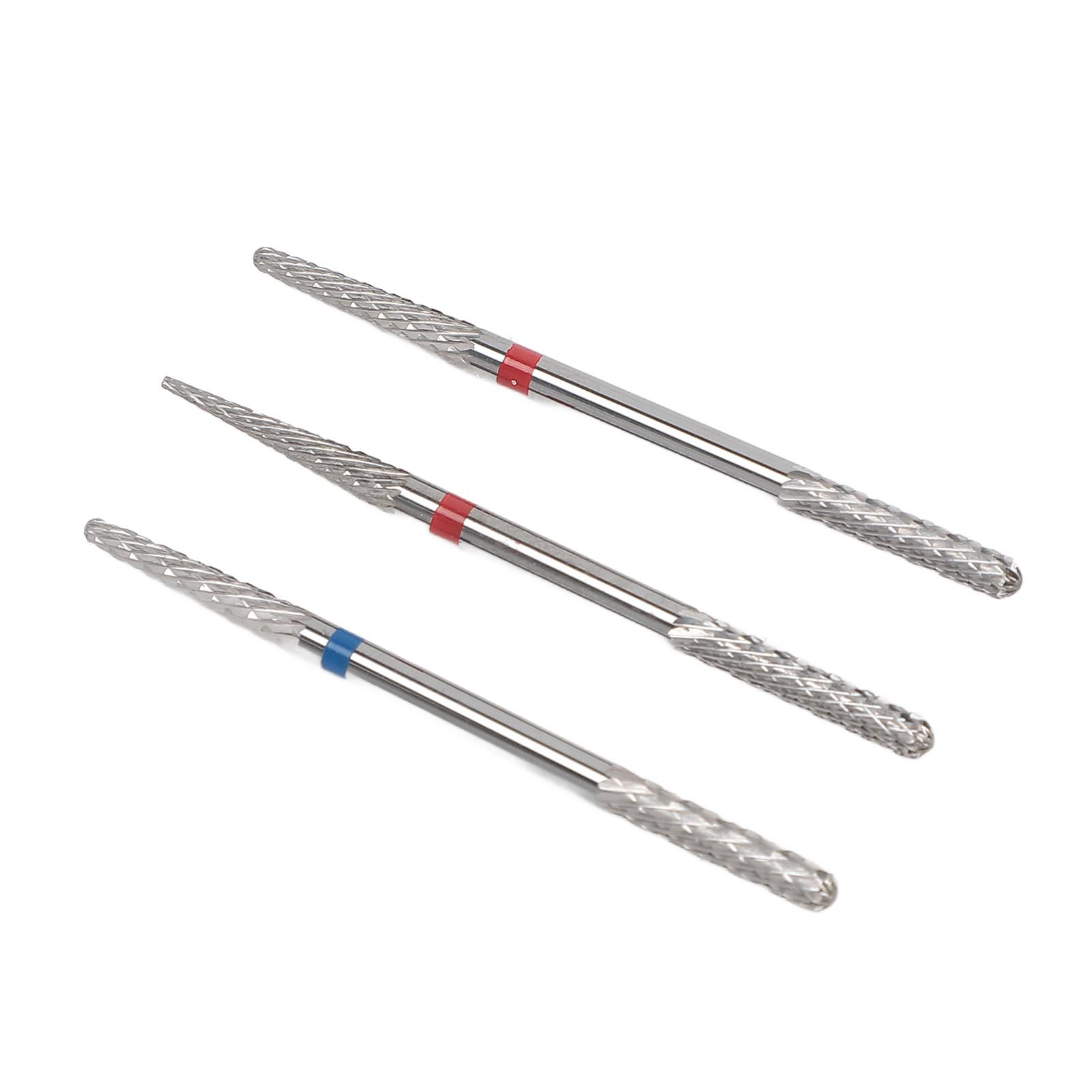 3pcs Nail Tungsten Steel Drill Bits Set Manicure Grinding Heads 2 in 1 Dual Head Nail Drill Bits for Home Nail Salon
3pcs Nail Tungsten Steel Drill Bits Set Manicure Grinding Heads 2 in 1 Dual Head Nail Drill Bits for Home Nail Salon