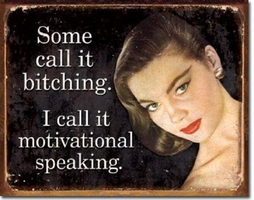 Ephemera Bitching Motivational Speaking Humor Funny Retro Decor Metal Tin SignAluminum 20x30cm(7.8x11.8inch)
Ephemera Bitching Motivational Speaking Humor Funny Retro Decor Metal Tin SignAluminum 20x30cm(7.8x11.8inch)